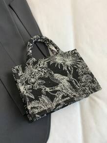 Sacs à la mode des transfrontalières, nouveaux sacs fourre-tout 2025, sacs de shopping portatifs, design de niche, de luxe et de haute qualité, foulards étrangers avec nœud, grande capacité, convenant aux loisirs quotidiens, aux déplacements professionnels, aux étudiants allant en cours, aux voyages, aux fêtes, aux banquets, etc. (Avec foulard en soie)