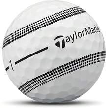 Golf 2024 TP5 Ste ONE Dozen Golf Balls - White/BlackStripe - View 2