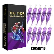 Shmian 10Pcs Disposable Tattoo Cartridges Needle RL Round Liner Shader Tattoo Needle For Tattooing Machine Supply