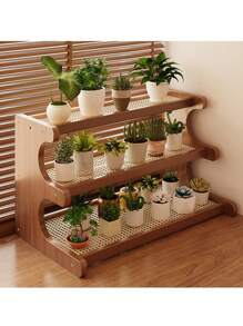 Estantería de alta calidad con forma de escalera hecha de rattan y plástico, adecuada para plantas, alféizares, balcones, soportes para flores, estantería de almacenamiento de varios niveles, soporte para tazas, organizador versátil de escritorio, estantería de libros, para uso en la cocina y la oficina