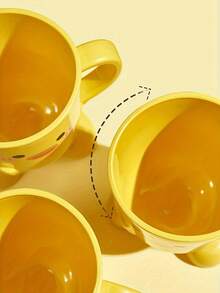 1 pieza Taza para cepillo de dientes de plástico con diseño de pato lindo, divertida y duradera para uso diario, perfecta para té, café o artículos de baño - Multicolor - Ver 2