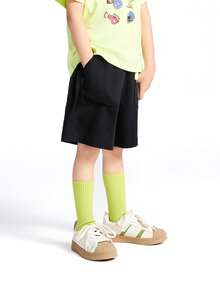 Annil Quần short in số cho bé trai, mùa hè - màu đen - Xem 2