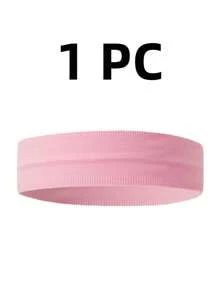 1/4pcs Sweat-Absorbent Sports Headband Elastic Knotted Turban Hair Wrap Breathable Yoga Gym Hairband