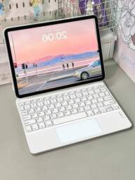 Bezprzewodowa klawiatura z touchpadem, ładowalna, klawiatura w rozmiarze mini, kompatybilna z tabletami IPad
