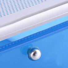 Giantex Rolling Storage Cart W 4 Drawers 2 Shees Metal Rack Shelf Home Office School Beauty Salon Utility Organizer Cart With Wheels Blue And Green - 4DrawerW/Shelf-blue&Green - View 6