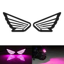 2 peças/conjunto Luzes no Formato de Asas, Luzes de Olho de Águia LED para Motocicleta, Luzes de Parafuso, Luzes de Atmosfera, Luzes de Néon de Alta Luminosidade, Luzes de Assistência à Condução 12V, Acessórios de Decoração para Motocicleta