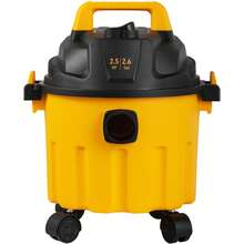 Wet Dry Vac, 2.6 Gallon, 2.5 Peak , 3 In 1 Portable Shop Vacuum With Blowing Function, Attachments Storage, Perfect For Cleaning Floor, Upholstery, Gap, Car, Black/Yellow, ETL Listed - Xem 9