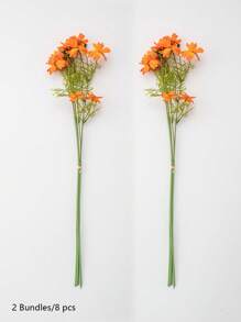 2 Bundles /8 Pcs, Artificial Daisy For Home Decoration, Fake Wildflowers Spring Flowers For Wedding Decoration, Daisy Mums Flowers Outdoor UV Resistant No Fade Greenery Shrubs Plants Indoor Outside Hanging Planter Home Wedding DIY Sunflowers Artificial Flowers