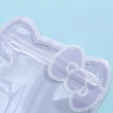 Sanrio 10Pcs Sanrio Hello Kitty Ziplock Bag Cute Cartoon Jewelry Cosmetics Transparent Packaging Sealed Bag Pet Nail Art Packaging Wholesale