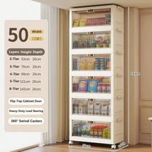 Multilayer (5/4/3/2/1) Freestanding Baby Wardrobe, Thick Infant Storage Cabinet, Household Snack & Clothes Organizer Box, Kids Mini Closet