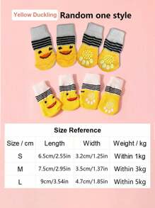4 Stücke/Set Winterwarme Hunde Socken rutschfest Haustierschuhe Socken für kleine und mittlere Hunde, weich und atmungsaktiv, Chihuahua Teddy Welpen Fußabdeckung