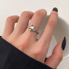 1/2pcs Angels And Demons Couple Cartoon Ring
