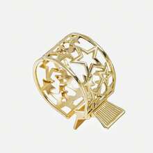 2个/套 情人节女士金色圆形水晶发夹，可固定高马尾，防滑，适合日常佩戴、居家、户外、通勤、优雅礼物、上学（单只装），发饰、美发工具、卷发配件、旅行、美发产品、女士配饰、护发、秋季优雅爪夹 - 彩色 - 查看 8