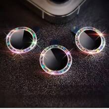 Colorful Camera Protector Film For Copatible With IP 16 14 15 Plus 15 Pro Max Clear Lens Protective Glass For Copatible With I 13 14pro 15pro 12 Mini 11 Back Cover Gift For Birthday, Family, Friends Sparkling Crystal, Lens Protector, Phone Accessories