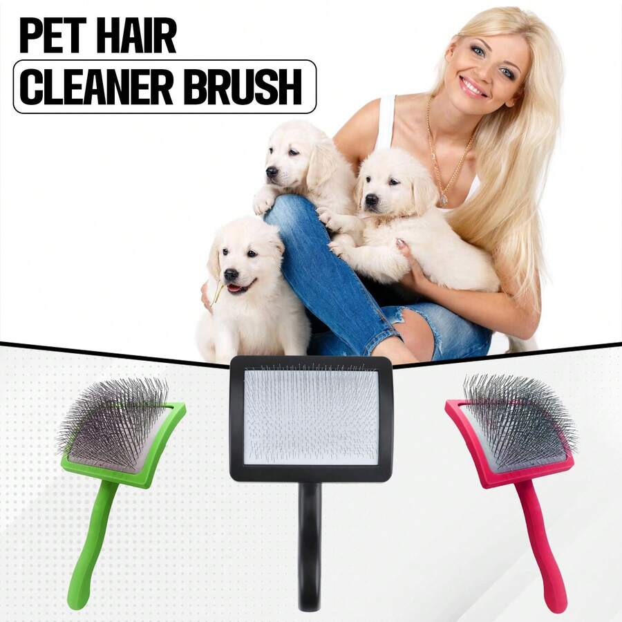 1 chiếc bàn chải cao cấp cho thú cưng: Dễ dàng chải lông rụng, mát-xa nhẹ nhàng giúp thú cưng khỏe mạnh và hạnh phúc. - Nhiều màu - Xem 1