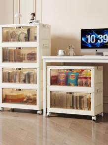 Multilayer (5/4/3/2/1) Freestanding Baby Wardrobe, Thick Infant Storage Cabinet, Household Snack & Clothes Organizer Box, Kids Mini Closet