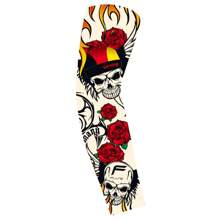 1/6pcs Temporary Tattoo Arm Sleeves Arts Fake Slip On Arm Sunscreen Sleeves Body Art Stockings Protector -Designs , Tiger, Dragon, Skull, And Etc Unisex Stretchable Cosplay Accessories, Temporary Tattoo Arm Sleeves Arts Fake Slip On Arm Sunscreen Sleeves Body Art Stockings Protector -Designs , Tiger, Dragon, Skull, And Etc Unisex Stretchable Cosplay Accessories