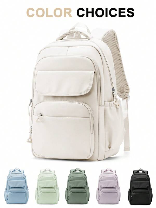 Mochila Escolar Novos, Mochila para Laptop Compatível com Notebooks de 14-15,6 Polegadas para Meninas e Meninos, Mochila Escolar Leve e Durável, Mochila Escolar Resistente à Água