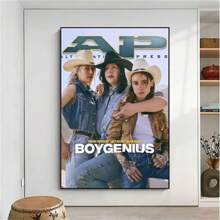 1 bucă postere cadru opțional Arte de perete Pop Boygenius Poster Club Prints Reguli Poster Vintage Home Room Cafe Bar Art Decor de perete Pictură estetică