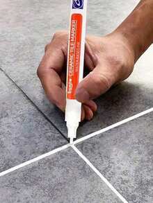 Set de 2 bolígrafos impermeables para baldosas y lechada - de secado rápido y resistente a la decoloración para modificar el color de baños, suelos y paredes de cocinas - a prueba de moho, con opciones de multicolor, de vuelta al colegio - Multicolor - Ver 14