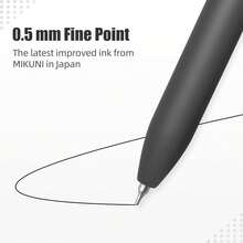 6pcs 0.5mm Fine Point Gel Ink Pens With 3 Extra Refills, Smooth Writing, No Mess Or Bleed, Fast Drying, Retractable, Ideal For Journaling, Office & School Supplies