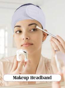 Fascia per capelli regolabile da donna per trattamenti spa e viso, turbante in morbido asciugamano per il lavaggio del viso, accessori per capelli da trucco