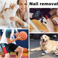6 Rolls Of Mixed Color Cute Paw Print Self-Adhesive Bandages, Pet Bandages, Non-Woven Bandages, Adhesive Gauze, Suitable For Dogs, Cats, Horses, Birds, Sports On Ankle, Knee, Wrist Support Self-Adhesive Multifunctional Bandages