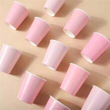 Disposable Paper Cups, Colorful, Craft, Plain, Cute
