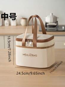 1 szt. Nowa torba na lunch, torba termiczna, pudełko bento, torba piknikowa, torba na lunch z folii aluminiowej, wodoodporna torba na lunch dla pracowników biurowych i uczniów szkół