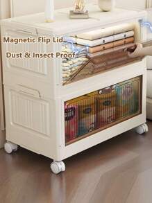Multilayer (5/4/3/2/1) Freestanding Baby Wardrobe, Thick Infant Storage Cabinet, Household Snack & Clothes Organizer Box, Kids Mini Closet