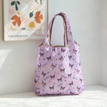 Sanrio 1 pezzo Borsa della spesa pieghevole Sanrio Hello Kitty Kawaii, My Melody, Kuromi, Cinnamoroll, grande per supermercato, portatile
