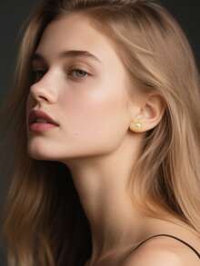 1 Sheet Bling Gem Sticker Earrings 3D Gems Sticker Girls Sticker Earrings Self-Adhesive Glitter Craft Crystal Evening Light Stickers. - Multicolor - View 10