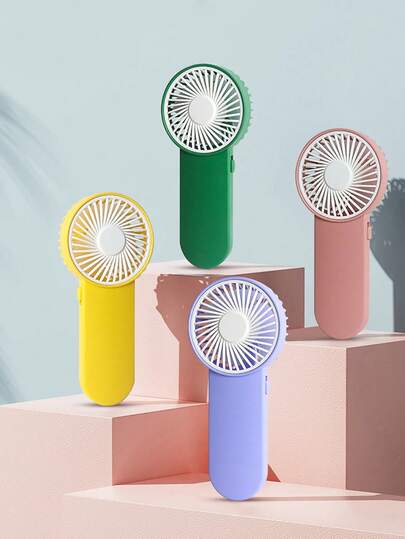 AOYI 1 节 AA 电池供电的便携式手持迷你风扇，具有 1 种速度设置，设计简约，配有挂带，适合户外使用