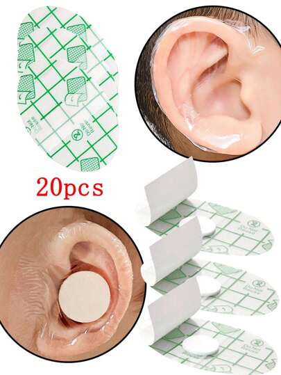 20 piezas de parches protectores impermeables para los oídos, para adultos, para ducha, para lavarse el cabello, para proteger los oídos, para evitar la entrada de agua, parches de protección para los oídos