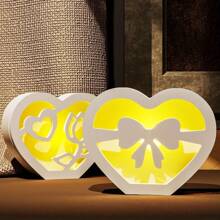 1set/5pcs Mother's Day Love Box Candle Base Ornament Resin Silicone Mold DIY Gypsum Casting Candlestick Decorative Crafts
