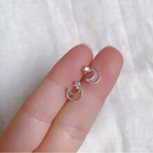 Minimalistische süße Hohlohr Ohrstecker, vielseitiges Design Ohrringe geeignet für den täglichen Gebrauch