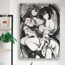 Framed High School DxD Rias Gremory & Akeno Himejima Anime Poster - Giclée Print Home Decor Posters Wall Art - Framed - View 1