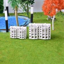 1pc High-Rise Building Model Material DIY Handmade Sandbox Scene House Apartment Office Building Suitable For Doll House Decor, Micro Landscape Decor, Potted Plant Decor - Multicolor - View 7