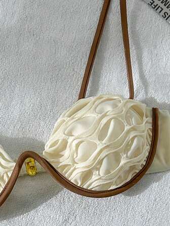 Bikinx Costume da bagno con parte superiore a fascia con ferretto e parte inferiore, in maglia, con effetto colorblock, per l estate in spiaggia