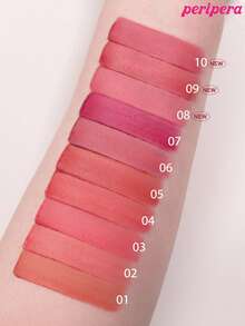 K-Beauty Peripera Over Blur Tint，轻盈丝绒液体唇膏，哑光柔焦，轻盈，持久，舒适，不粘腻，适合面膜使用，无白膜，K-Beauty，韩国彩妆 - # 01 Warm-Bassador - 查看 9