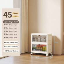 Multilayer (5/4/3/2/1) Freestanding Baby Wardrobe, Thick Infant Storage Cabinet, Household Snack & Clothes Organizer Box, Kids Mini Closet