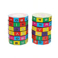 1pc Creative Mini Multi-Layer Changeable Number Magic Cube, Suitable For Students Brain-Teasing Learning Math Toy