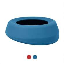 24oz Splash Free Wander Dog Bowl - Costal Blue