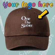 [ Customization ] 1 Embroidered Logo Casual Baseball Hat For The New Year, Suitable For All Seasons, Personalized Logo, Fashionable And Versatile Soft Top Duck Tongue Hat
