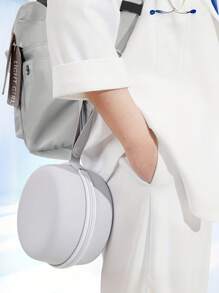 [2025 Hot New Style] U-Shaped Memory Foam Neck Pillow With Storage Box, Portable Travel Nap Pillow, Slow Rebound Neck Pillow, Office Lunch Break Artifact, Airplane Travel Cervical Pillow, Detachable And Machine Washable, With Storage Bag, Cervical Support Travel Essentials Travel Accessories Vacation Summer Holiday Back To School