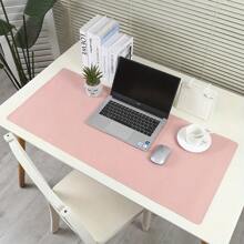 1 buc. Covoraș de birou mare, impermeabil și antiderapant - Covoraș de mouse și husă pentru tastatură din piele artificială, design dreptunghiular, potrivit pentru spații de studiu și de lucru, covoraș de birou pentru întoarcerea la școală