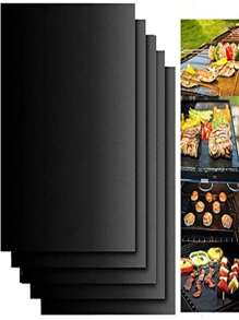 1pc Set Bbq Grill Mat, Oven Liner, Outdoor Cooking Pad
