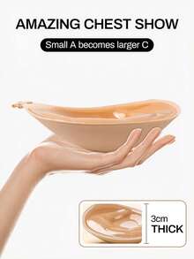 Gather Palm Cup Invisible Bra, Thick 3CM Bra Chest Patch, Wedding Dress Invisible Bra - View 1