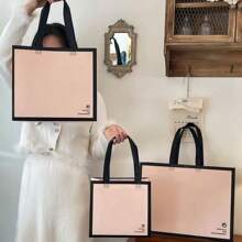 15pcs/ Non-Woven Fabric Clothing Store, Clothing Packaging Bag, Shopping Shopping Gift, Hand-Held Bag Summer Cooling,Beach,Travel