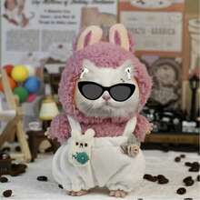 [Clothes Only] Interchangeable Summer Suspender Pants Outfit Clothes For 1st & 2nd Gen Plush Doll - Multicolor - View 2